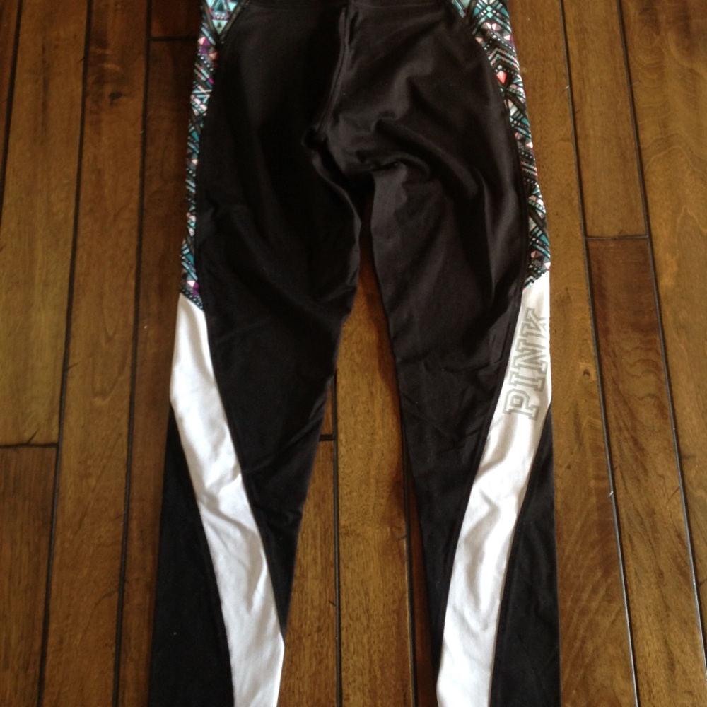Pink ultimate blk legging ankle length sz. medium